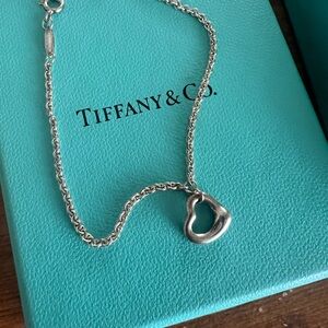 Tiffany & Co. Silver Elsa Peretti Heart Bracelet
